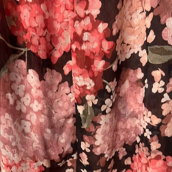 H&M Black and Red Relaxed Tie Front Blouse - Picture 15 of 15